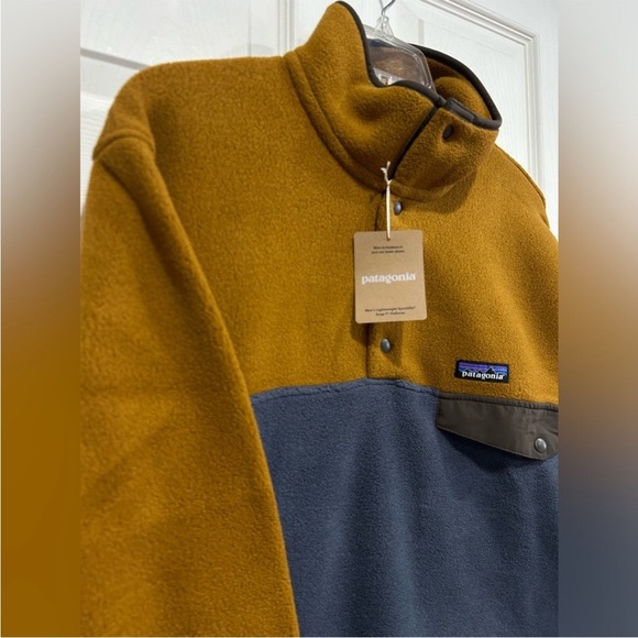 Patagonia Men's Medium Lightweight Synchilla Snap-T Fleece Pullover NWT Brown - Picture 2 of 7